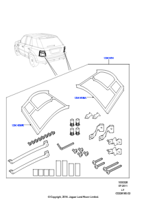 25 Karosserie-Verzierungssätze – hint. L320 RANGE ROVER SPORT 2010 - 2013 (L320)