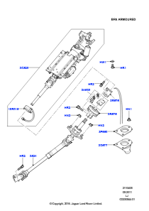 05B Lenksäule L322 RANGE ROVER 2010 - 2012 (L322),Mit B6-Panzerung