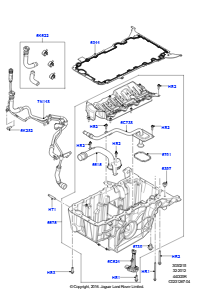 15A Ölwanne/Ölmeßstab L322 RANGE ROVER 2010 - 2012 (L322),4,4-Liter-DOHC-DITC-V8-Diesel