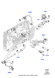 05A Leitungen u. Schläuche - Kühlsystem L322 RANGE ROVER 2010 - 2012 (L322),4,4-Liter-DOHC-DITC-V8-Diesel