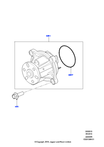 10 Wasserpumpe L322 RANGE ROVER 2010 - 2012 (L322),4,4-Liter-DOHC-DITC-V8-Diesel