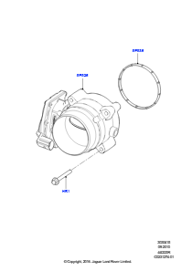 15 Drosselklappengehäuse L494 RANGE ROVER SPORT 2014 - 2022 (L494),4,4-Liter-DOHC-DITC-V8-Diesel