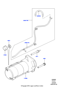 05A Anlasser L322 RANGE ROVER 2010 - 2012 (L322),4,4-Liter-DOHC-DITC-V8-Diesel