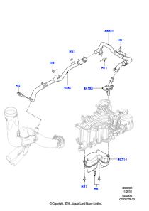 05A Abgasentgiftung - Kurbelgehäuse L322 RANGE ROVER 2010 - 2012 (L322),4,4-Liter-DOHC-DITC-V8-Diesel