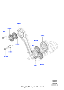 05A Stirnradtrieb L405 RANGE ROVER 2013 - 2022,4,4-Liter-DOHC-DITC-V8-Diesel