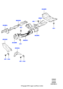 05 Hitzeschilder Auspuffanlage L322 RANGE ROVER 2010 - 2012 (L322),4,4-Liter-DOHC-DITC-V8-Diesel