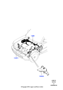 10F Kabelstrang - Motor u. Spritzwand L320 RANGE ROVER SPORT 2010 - 2013 (L320)