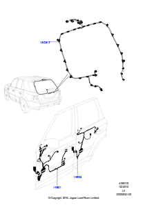 15C Kabelstrang - Karosserie u. Heck L320 RANGE ROVER SPORT 2010 - 2013 (L320)