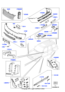 12 Umbaus. f. gesamte Fahrzeugkaross. L322 RANGE ROVER 2010 - 2012 (L322)