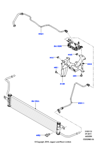12A Kraftstoffkühler L322 RANGE ROVER 2010 - 2012 (L322),4,4-Liter-DOHC-DITC-V8-Diesel