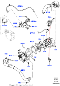 20B Abgasrückführung L550 DISCOVERY SPORT 2015 > (L550),2.2L CR DI 16V Diesel
