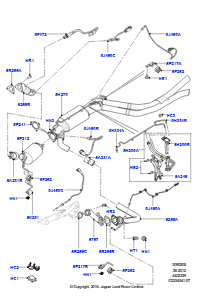 05B Auspuffanlage L322 RANGE ROVER 2010 - 2012 (L322),MIT DIESELPARTIKELFILTER