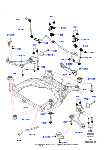 05A Querlenker/Stabilisat./Querträger L538 RANGE ROVER EVOQUE 2012 - 2018 (L538),Werk Halewood