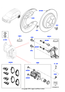 05A Bremsscheiben/Bremssättel hinten L538 RANGE ROVER EVOQUE 2012 - 2018 (L538),Werk Halewood
