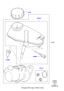 05A Hauptzylinder Bremsanlage L538 RANGE ROVER EVOQUE 2012 - 2018 (L538),Werk Halewood