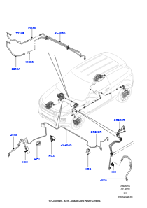 15A Bremsleitungen vorn L538 RANGE ROVER EVOQUE 2012 - 2018 (L538),Werk Halewood