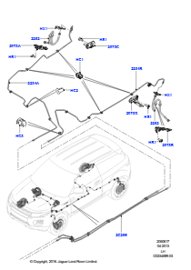 17A Bremsleitungen hinten L538 RANGE ROVER EVOQUE 2012 - 2018 (L538),Werk Halewood