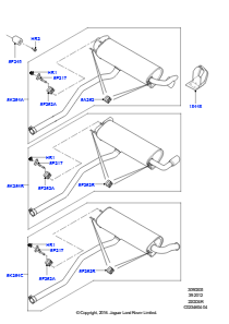 05E Auspuffanlage L538 RANGE ROVER EVOQUE 2012 - 2018 (L538),2.2L CR DI 16V Diesel