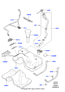 05B Kraftstoffbehälter L538 RANGE ROVER EVOQUE 2012 - 2018 (L538),2.2L CR DI 16V Diesel
