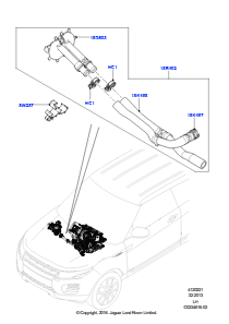 21A Schläuche - Zusatzheizung L538 RANGE ROVER EVOQUE 2012 - 2018 (L538),Werk Halewood