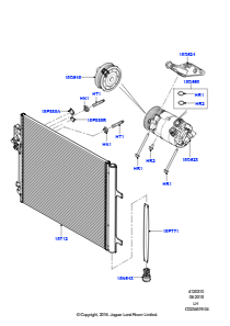 10A Kondensator/Kompr. - Klimaanl. L538 RANGE ROVER EVOQUE 2012 - 2018 (L538),Werk Halewood