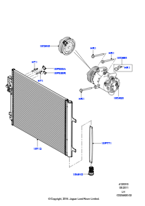 10B Kondensator/Kompr. - Klimaanl. L538 RANGE ROVER EVOQUE 2012 - 2018 (L538),Werk Halewood
