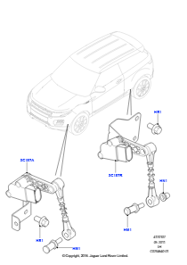 07A Automat. Leuchtweitenregulierung L538 RANGE ROVER EVOQUE 2012 - 2018 (L538),Werk Halewood