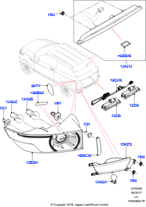 05A Schlußleuchten L538 RANGE ROVER EVOQUE 2012 - 2018 (L538),Werk Halewood