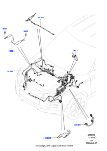 10F Kabelstrang - Motor u. Spritzwand L538 RANGE ROVER EVOQUE 2012 - 2018 (L538),Werk Halewood