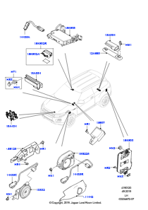 20A Alarmanlage L538 RANGE ROVER EVOQUE 2012 - 2018 (L538),Werk Halewood