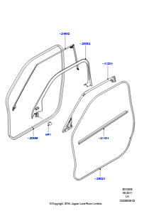 05B Türen v., Scharniere u. Dicht. L538 RANGE ROVER EVOQUE 2012 - 2018 (L538),Werk Halewood