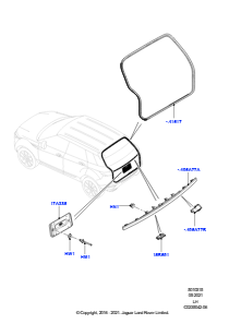 15B Tür - Gepäckraum L538 RANGE ROVER EVOQUE 2012 - 2018 (L538),Werk Halewood