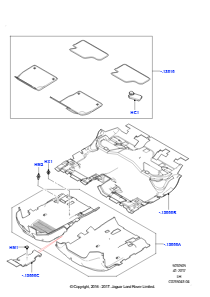 05A Bodenbelag L538 RANGE ROVER EVOQUE 2012 - 2018 (L538),Werk Halewood
