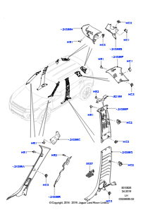 25C Seitenverkleidung L538 RANGE ROVER EVOQUE 2012 - 2018 (L538),Werk Halewood