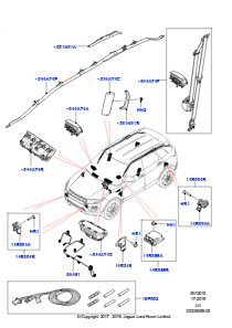 15A Airbag-System L538 RANGE ROVER EVOQUE 2012 - 2018 (L538),Werk Halewood