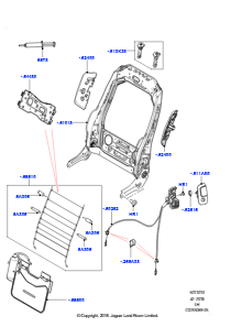 10A Rückenlehne - Vordersitz L538 RANGE ROVER EVOQUE 2012 - 2018 (L538),Werk Halewood