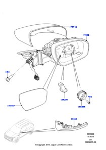 05A Außenspiegel L538 RANGE ROVER EVOQUE 2012 - 2018 (L538),Werk Halewood