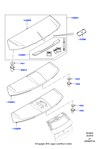 15A Spoiler und zugehörige Teile L538 RANGE ROVER EVOQUE 2012 - 2018 (L538),Werk Halewood