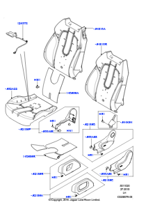 20A Polster, Verkl. & Heiz. - Vorders. L538 RANGE ROVER EVOQUE 2012 - 2018 (L538),Werk Halewood