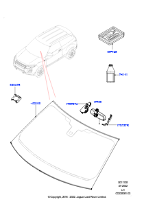 05A Windschutzscheibe/Innenspiegel L538 RANGE ROVER EVOQUE 2012 - 2018 (L538),Werk Halewood