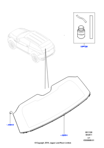 25A Heckscheibe L538 RANGE ROVER EVOQUE 2012 - 2018 (L538),Werk Halewood