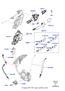 10A Betätigung - Türschloss vorn L538 RANGE ROVER EVOQUE 2012 - 2018 (L538),Werk Halewood