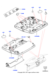 20A Dachkonsole L538 RANGE ROVER EVOQUE 2012 - 2018 (L538),Werk Halewood