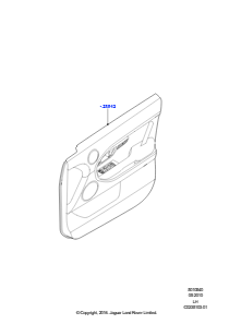 40B Verkleidungen - Tür vorn L538 RANGE ROVER EVOQUE 2012 - 2018 (L538),Werk Halewood
