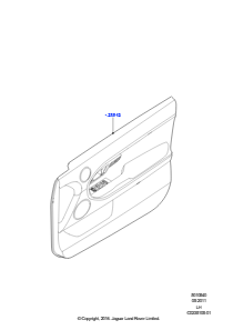 40A Verkleidungen - Tür vorn L538 RANGE ROVER EVOQUE 2012 - 2018 (L538),Werk Halewood