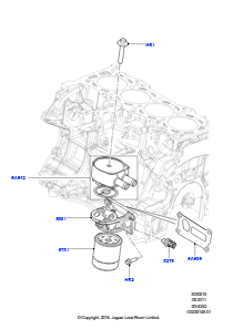 10A Ölkühler/Ölfilter L538 RANGE ROVER EVOQUE 2012 - 2018 (L538),Werk Halewood