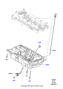 15A Ölwanne/Ölmeßstab L538 RANGE ROVER EVOQUE 2012 - 2018 (L538),Werk Halewood