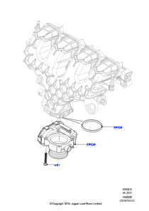 15A Drosselklappengehäuse L538 RANGE ROVER EVOQUE 2012 - 2018 (L538),Werk Halewood