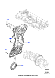 10A Abdeckung Nockenwellenantrieb L538 RANGE ROVER EVOQUE 2012 - 2018 (L538),Werk Halewood