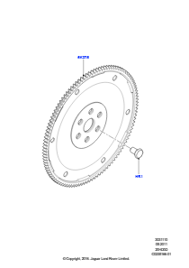 10A Schwungscheibe L538 RANGE ROVER EVOQUE 2012 - 2018 (L538),Werk Halewood